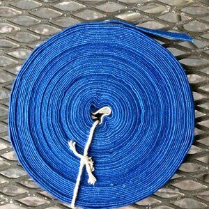 woven decorative ribbon trim blue